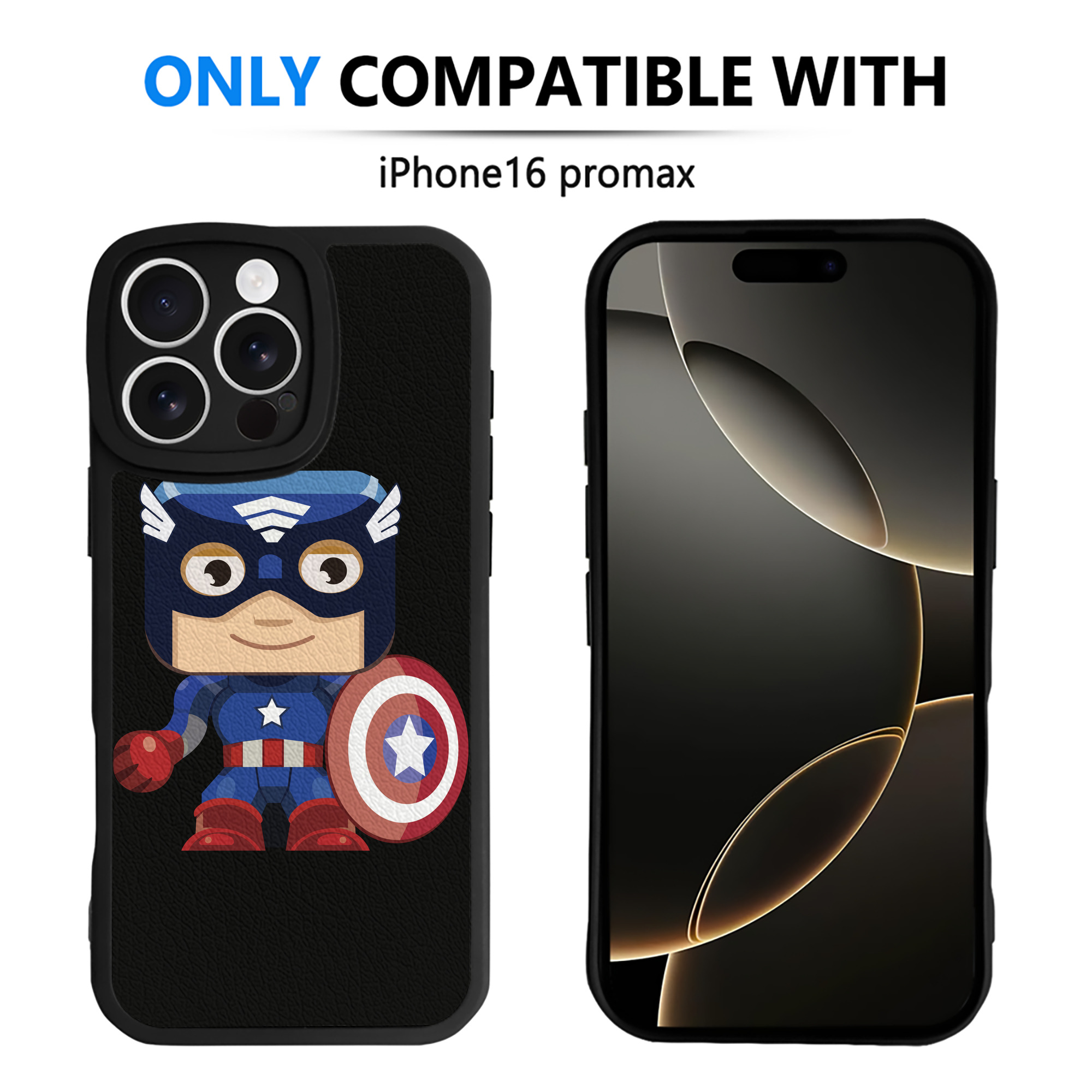 （画像用） アベンジャーズ The Avengers 【iPhone 16シリーズ対応】シリコンスマホケース（レザー調） 材質：シリコン